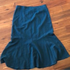 Eileen Fisher Wool Blend Maxi Skirt in Teal